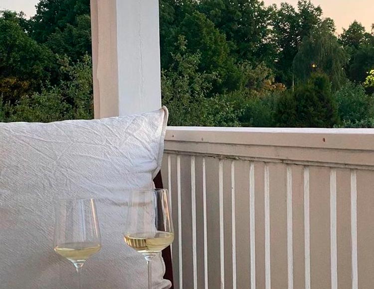 Vin på terassen